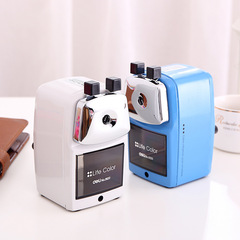 得力0620大號金屬削筆器 小學生用卷筆刀兒童手搖轉筆機旋鑽