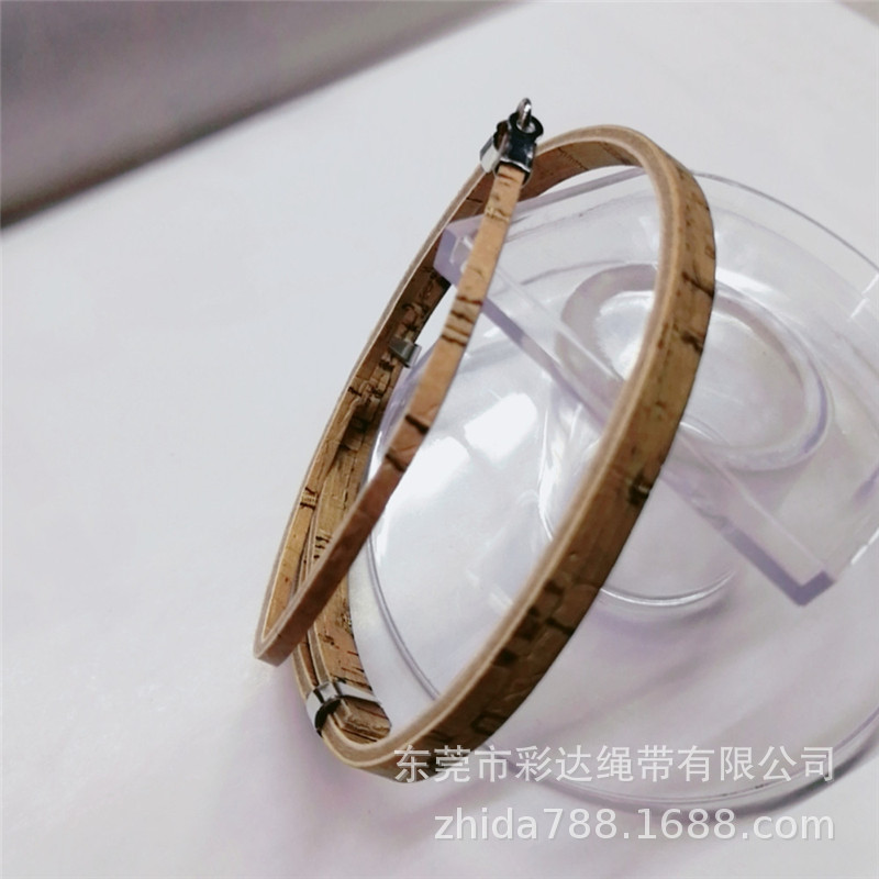 厂家产  3MM宽x2MM厚 软木扁包边绳手环配件搭配绳  五金手绳 diy