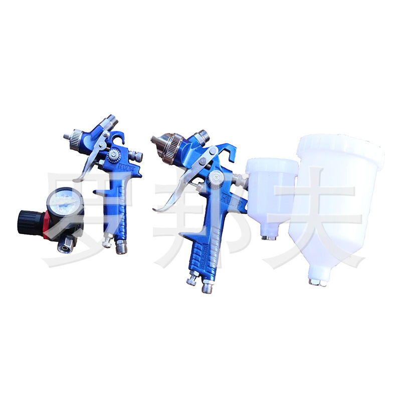 厂家直销新款喷枪套装工具箱2支套装箱喷漆枪套箱装批发 彩色喷枪