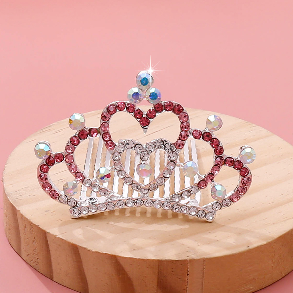 Fashion Crown Alloy Inlay Rhinestones Hair Combs 1 Piece display picture 10