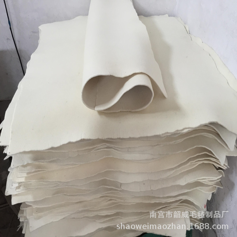 澳毛细白漆包线涂漆羊毛毡工业密封耐高温毛毡耐磨高密度羊毛毡