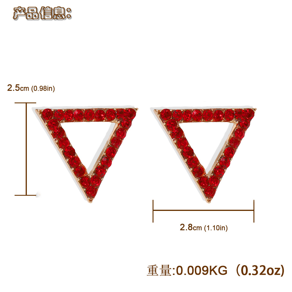 Creative Triangle Geometric Earrings New Temperament Earrings Simple Trendy Earrings Wholesale Nihaojewelry display picture 26