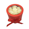 Heart -minded round double -layer rotation box PVC window opening flower box packaging snack gift box wedding gift box