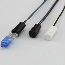 低压灯珠G4水晶灯灯头插座 黑色塑胶/电木配线  G4带线灯座