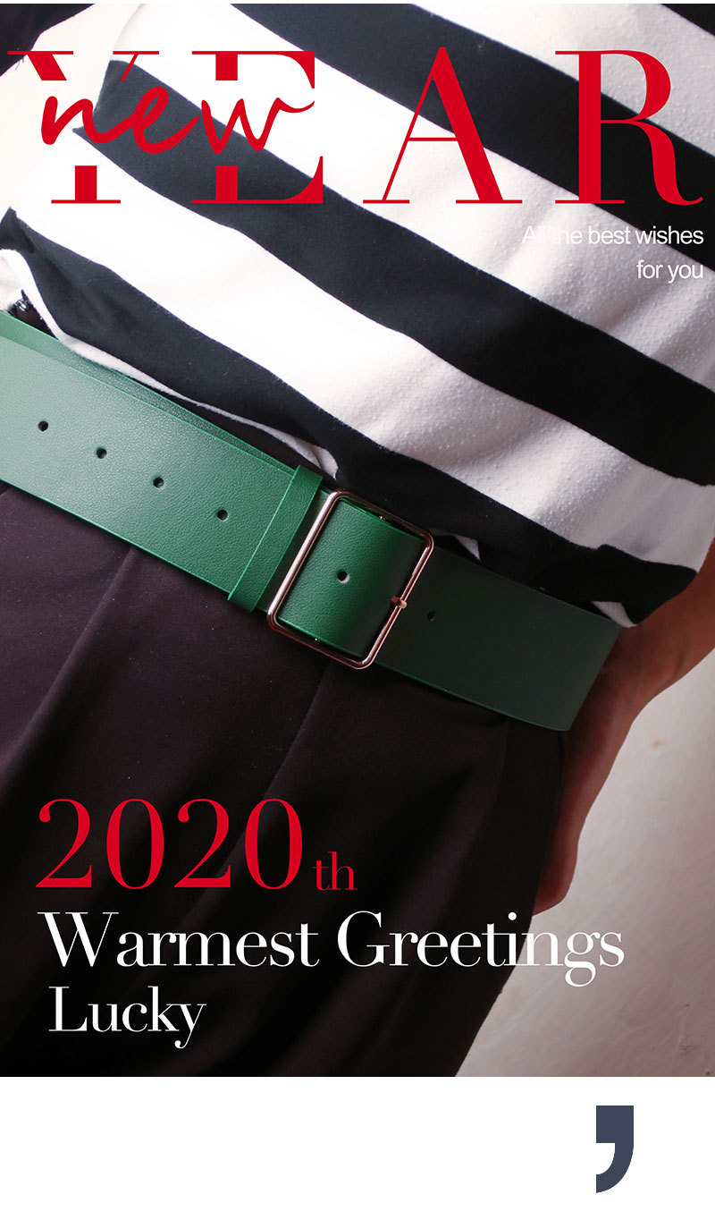 130g Weight Banquet Occasion Pu Leather, Alloy Material Rectangle Pattern Women'S Gender Green, Camel, Black Color Women's Waist Wide-band Jacket Sweater Decorative Waist Seal Simple Fashion Pu Belt Wholesale Nihaojewelry 1