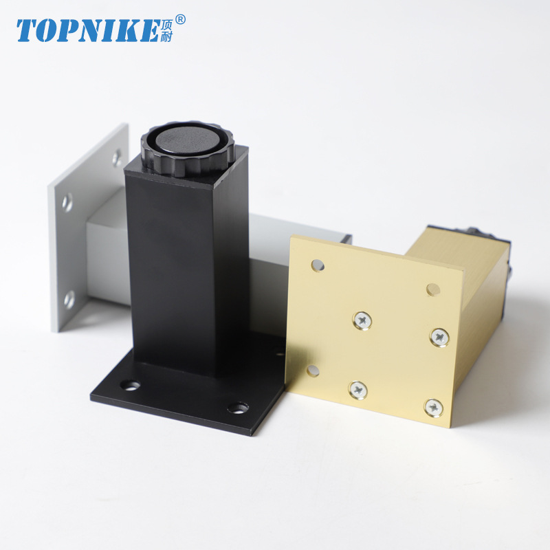 顶耐可调节支撑脚柜脚铝合金方管调整脚沙发脚床腿床脚桌子腿支架