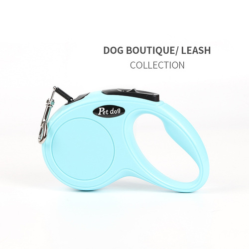 2020 New Product Pet Traction Rope Automatic Retractable Dog Leash Starfish Series Monochrome Tractor Pet Supplies
