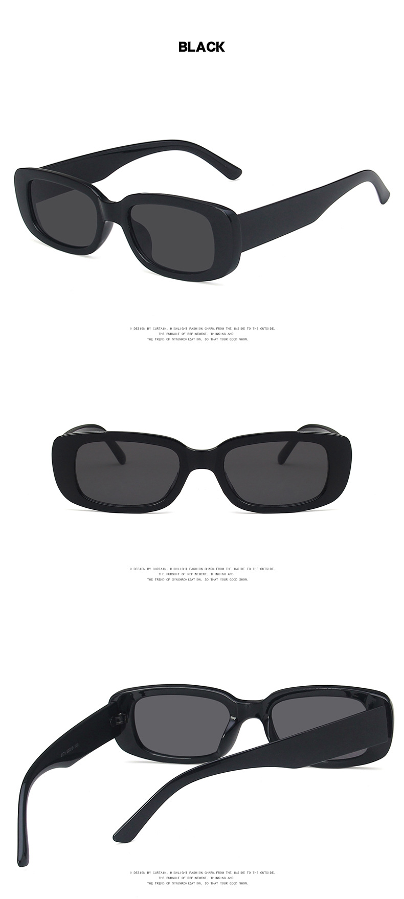 Elegant Hip-hop Retro Resin Square Full Frame Women's Sunglasses display picture 6
