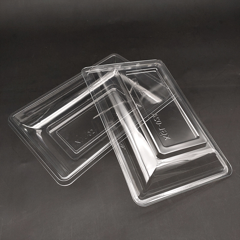02A透明托盘打包盒厚pet一次性水果盒方形 超市一次性蔬菜包装盒