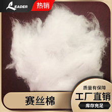厂家赛羽绒纤维 羽绒棉32mm赛丝棉短纤 服装纺织短纤维填充物
