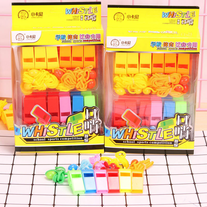Carney 3342 School Sports Whistle Sound Kidsren's Toys Anti-walk Kindergarten Plastic Pendants 24 Pieces