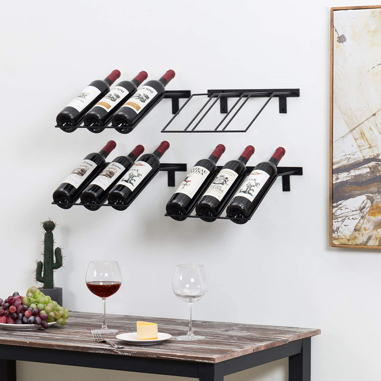定制墙上酒柜壁挂式创意简约红酒架客厅置物架红酒展示架厂家批发