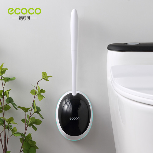 Toilet Brush No Dead Angle Home Wall-Mounted Shelf Creative Bathroom Silicone Washing Squat Toilet Brush Set