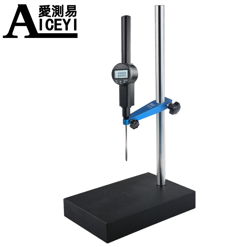 现货促销爱测易数显高度计 数字高度规配大理石平台大量程0-100mm