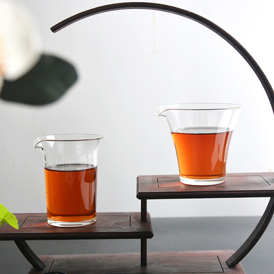 公道杯玻璃茶海功夫茶具分茶器高透厚底河间工厂|ms