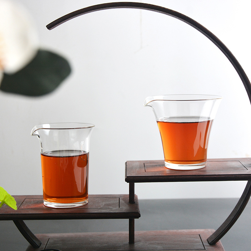 公道杯玻璃茶海功夫茶具分茶器高透厚底河间工厂|ms