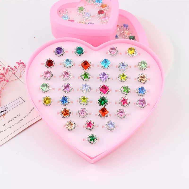 Children's ring, cute adjustable set, 36