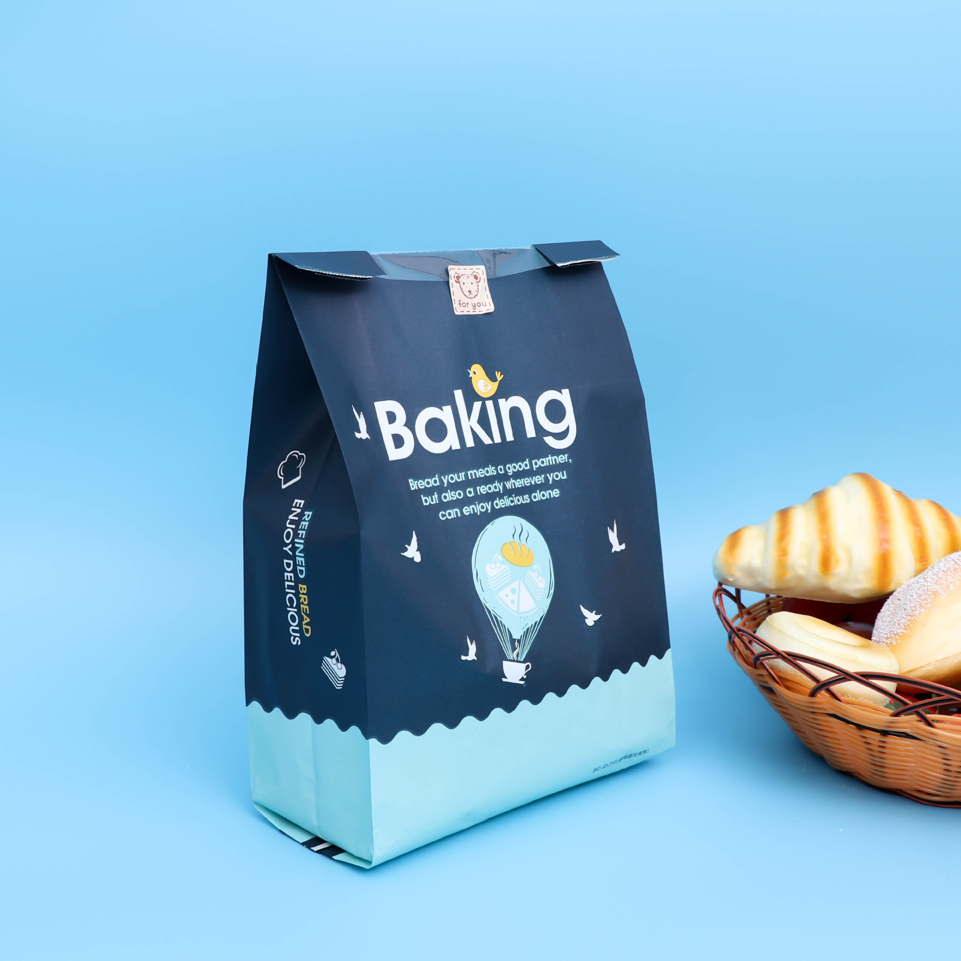 专业生产ins风吐司包装袋透明开窗牛皮纸袋面包饼干西点烘焙包装