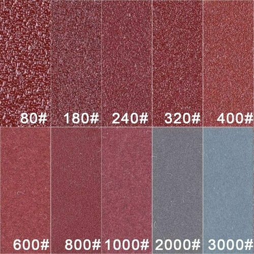 2寸砂纸植绒砂纸套装打磨抛光纸垫磨料砂纸200pc套装+海绵垫沙盘