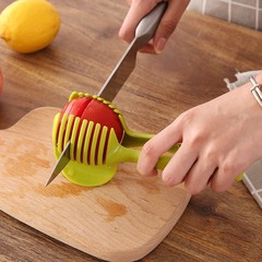 Household fruit slicing rack multi-functional potato cutter vegetable cutter manual lemon slicer tongs round slicer