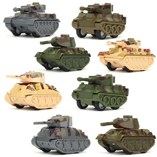Children's toy Palm Mini 5CMQ version of the small alloy aircraft tank model can be matched with the parking scene