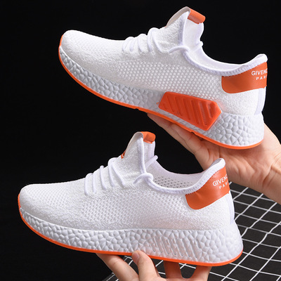 休闲时尚飞织女鞋韩版网红女士休闲运动鞋软底轻便舒适学生跑步鞋