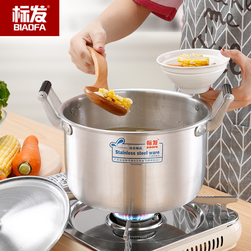 厂家直销铝锅复古老式铝汤锅加高加厚家用铝锅熬汤粥烧水锅白钢锅|ms