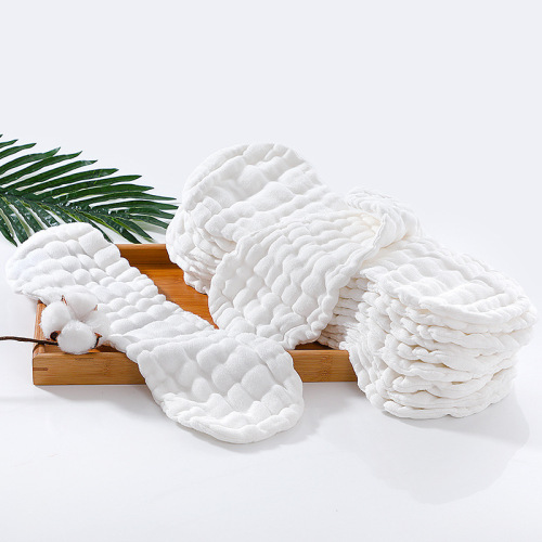 Wholesale baby diaper cotton gauze washable diapers 12-layer gauze peanut-shaped diapers newborn baby pads