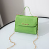 Summer fashionable retro one-shoulder bag, 2023, crocodile print