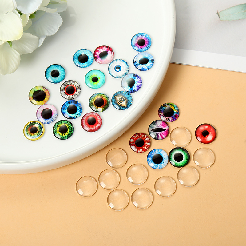 Bricolaje tiempo joya Blythe ultra-delgada 14mm muñeca ojo parche de vidrio