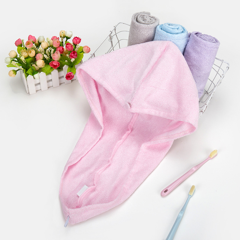 Bamboo Fiber Drying Towel, Absorbent Adult Towel For Women's Hair Washing, Head Wrap, Shower Cap, 25*65 Custom Size_voghion.com