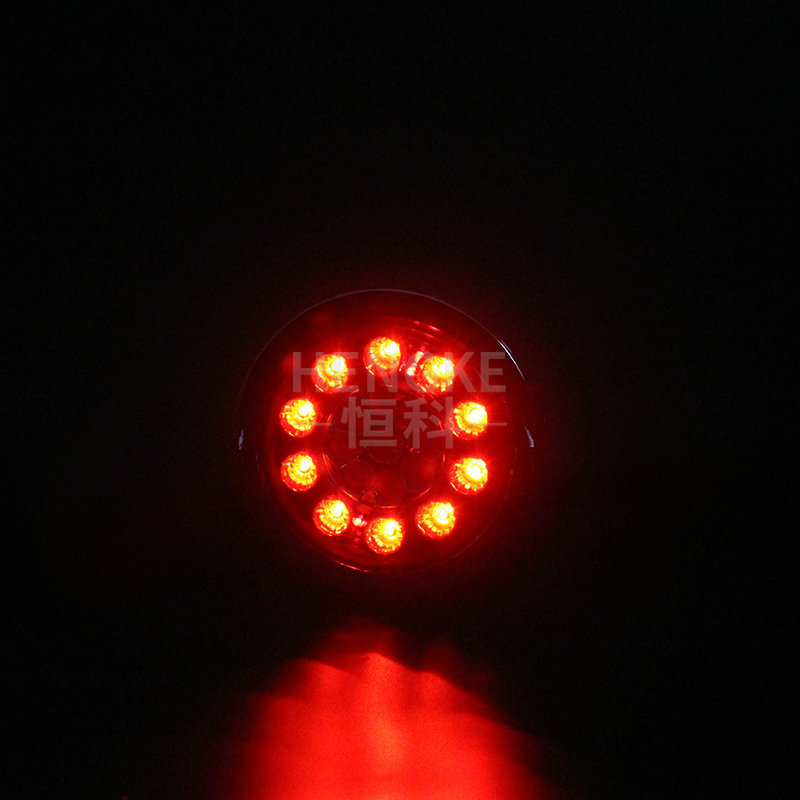 AliExpress Amazon 19LED taillight independent station plastic taillight YD-19-type electroplating ring two-color round light