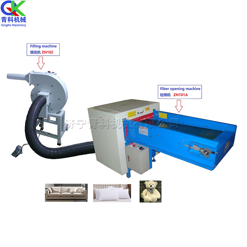 小型毛绒玩具松棉机 全自动羽绒棉开松机 羊毛衫棉被抱枕碎棉机