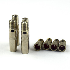 Car body valve cap metal extension hat extension rod, copper chrome-plated, length 39mm