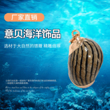 欧美时尚海洋风 电镀UV包边海螺坠子海螺 镶金边挂坠diy饰品配件