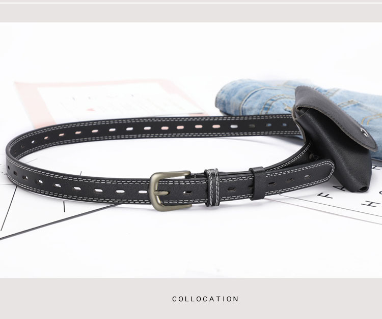 Outdoor Occasion Retro Waist Bag Women Free Punch Belt New Fashion Simple Hollow Belt Wholesale