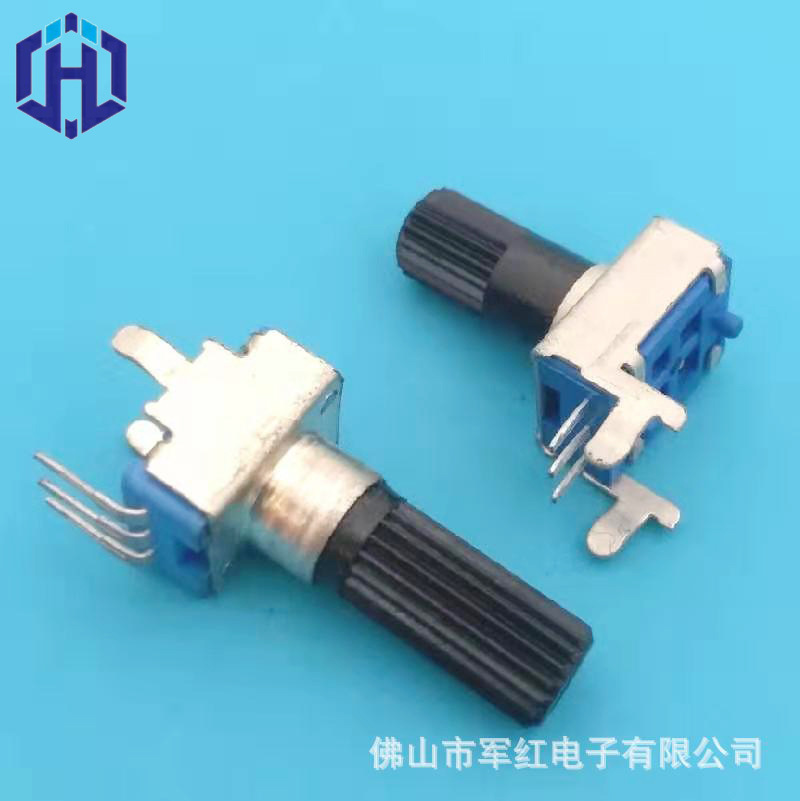 厂家直销093系塑胶碳膜旋转电位器 声卡功放电位器b10kb5ok