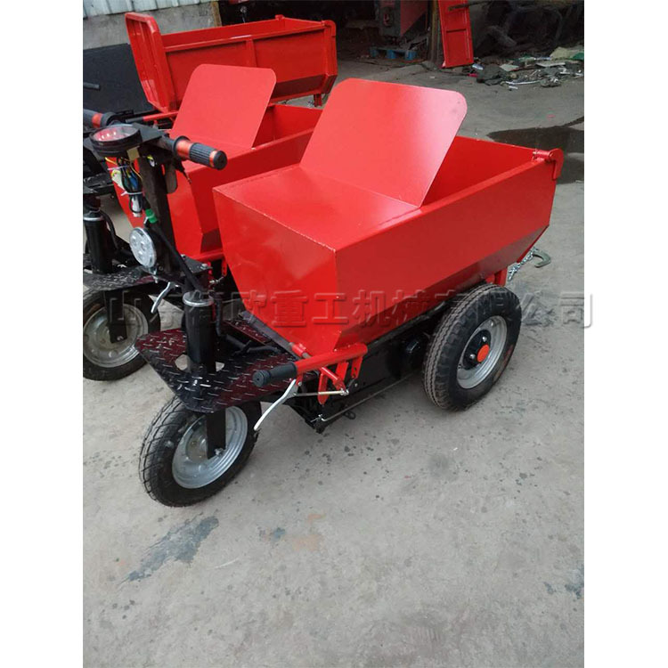 电动手掀自卸翻斗车 室内装修推砖推灰车 小骑兵翻斗运料车 小巧