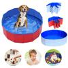 Foldable swimming pool PVC, street handheld hygienic tub play in water for bathing, pet