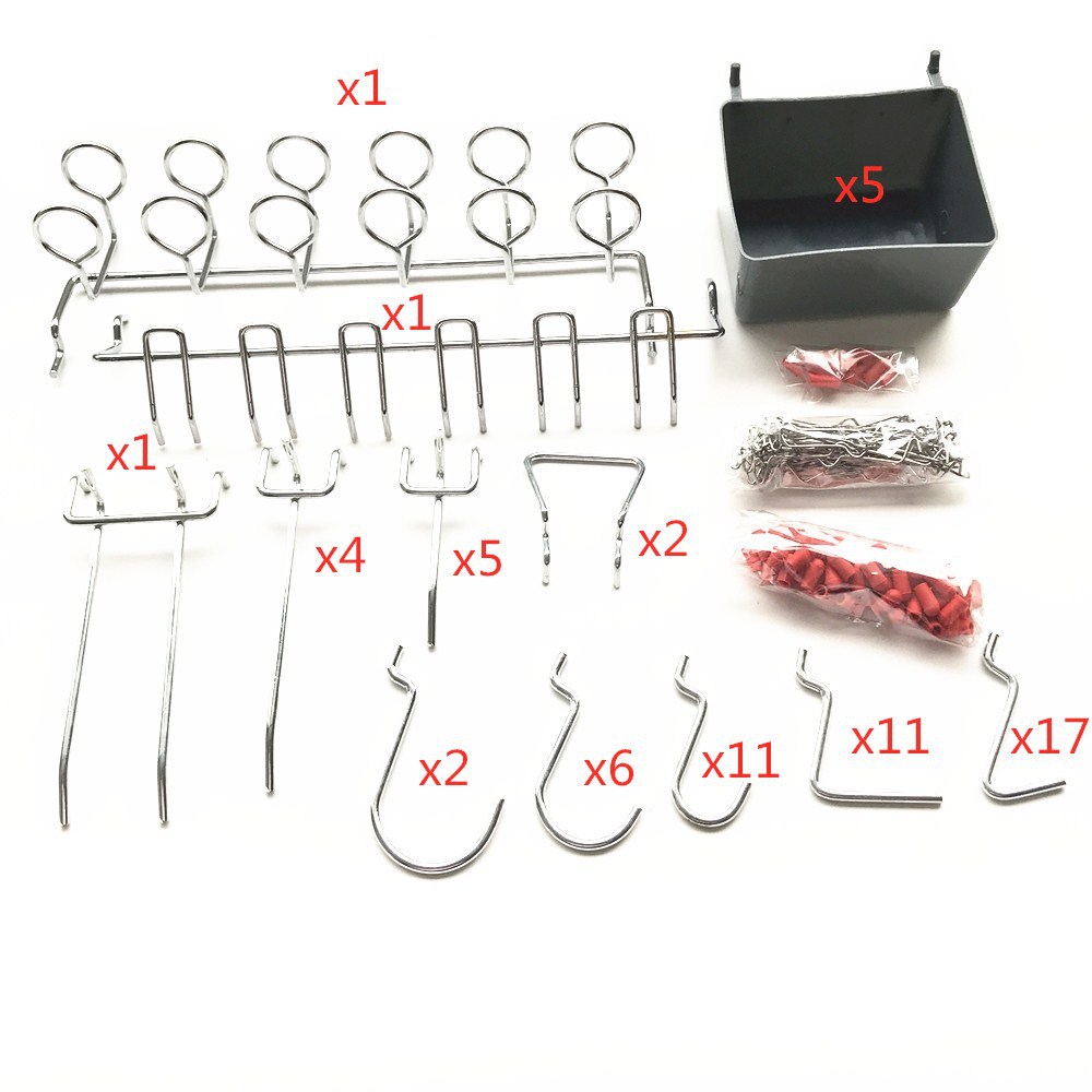 66PC 挂钩组套 多功能多规格五金挂钩组合套装 家用挂钩组合