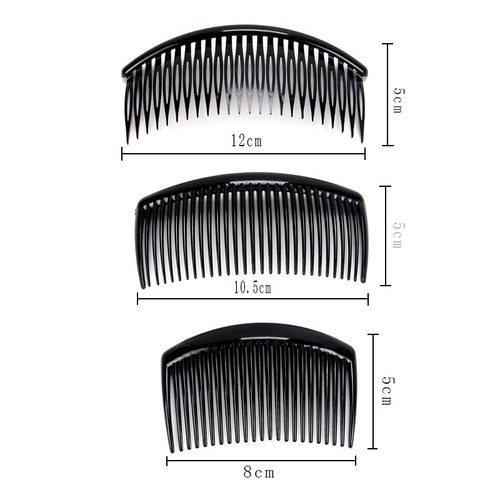 Factory direct sales hair comb large, medium and small black coffee resin insert comb bangs comb hair iron loose Korean style fashionable and simple