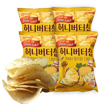 韓國進口海太蜂蜜黃油薯片60g袋裝土豆片膨化休閑零食批發16袋/箱