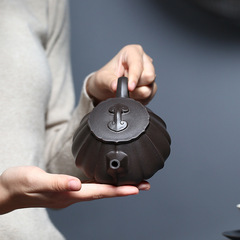 茶壺批發 宜興原礦老紫泥名家純全手工紫砂壺 筋囊石瓢泡茶壺家用