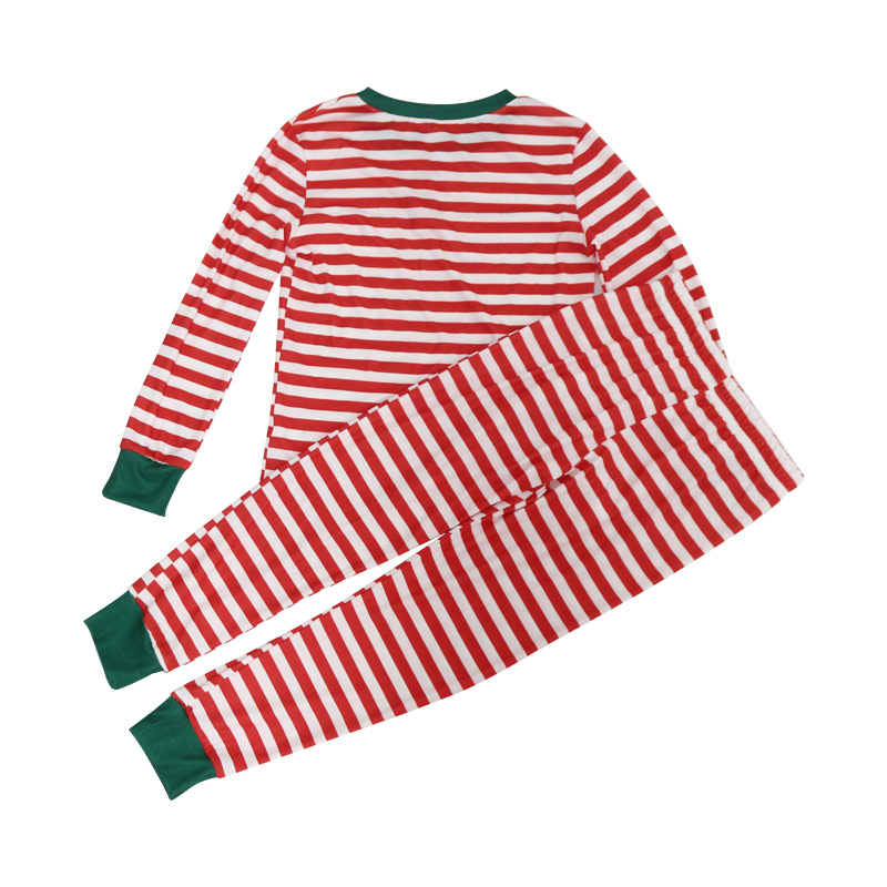 Christmas striped printing long-sleeved home wear parent-child suit  NSZH18609