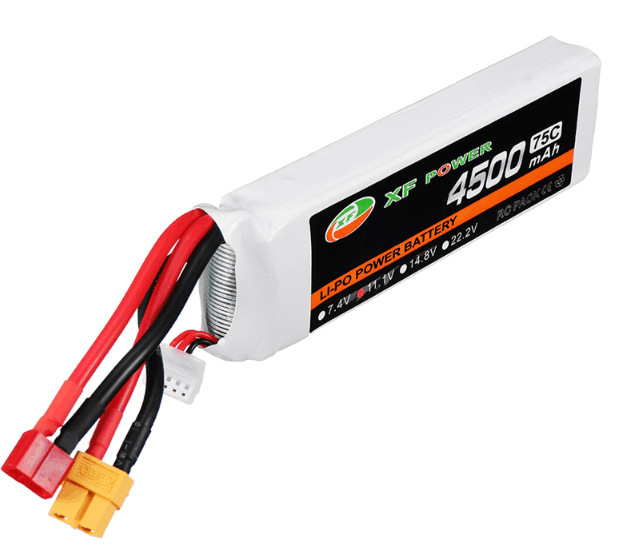 12年ZOP航模电池4500mah3S11.1V75C聚合物RC车模船模高倍率锂电池