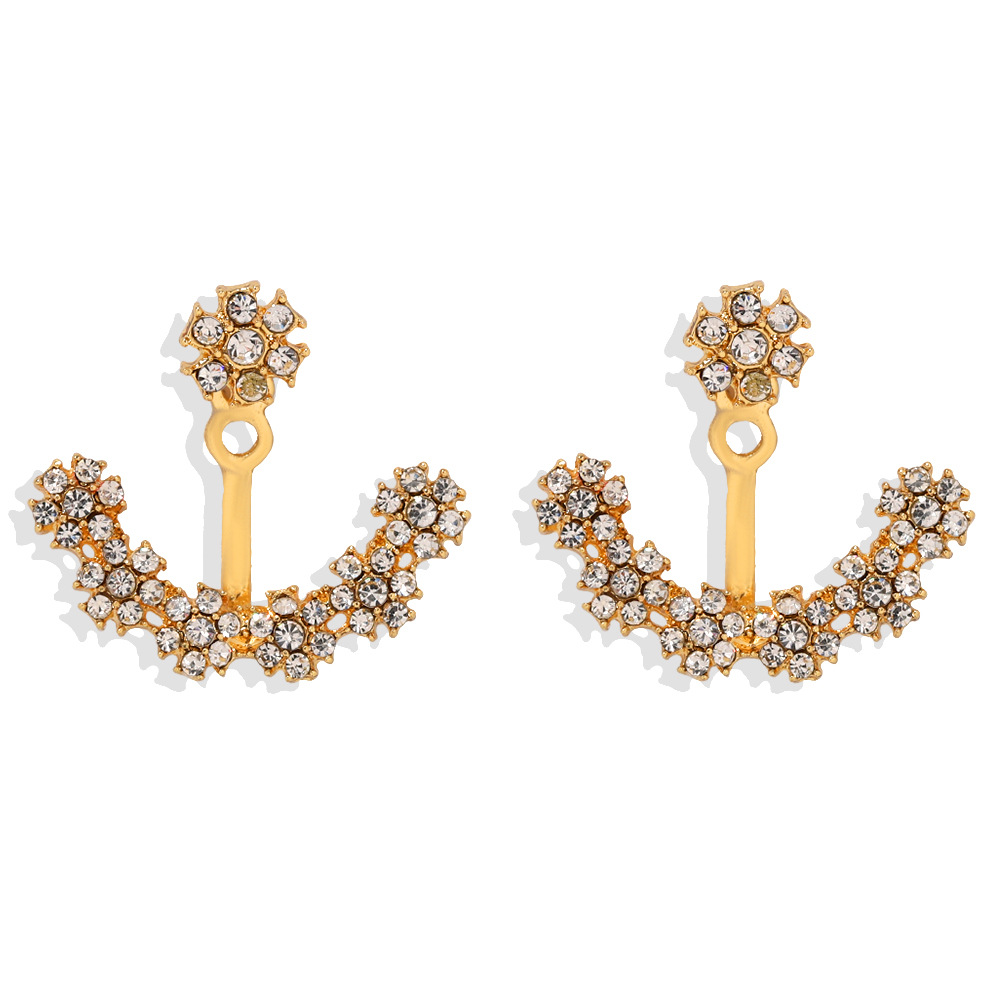 Européen Et Américain De Mode Cupidon Flèche Forme Diamant À Double Usage Boucles D'oreilles Croix-frontière Vente Chaude Fine Et Exquis Tous-match Oreille Bijoux display picture 2