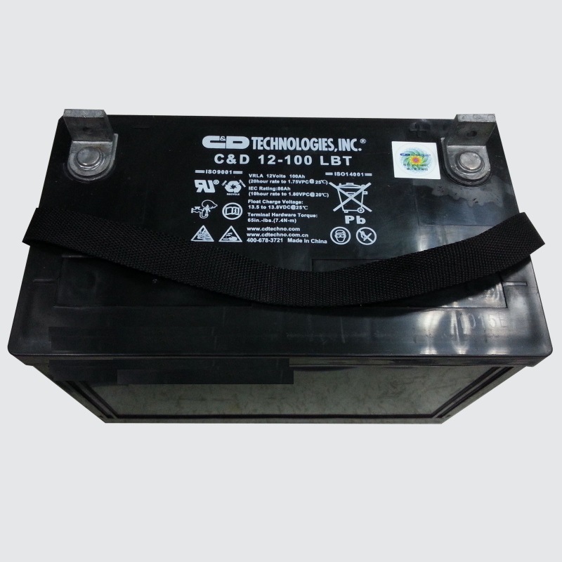 西恩迪C&D 12-100 LBT 大力神12V100AH UPS电源 免维护直流屏电池