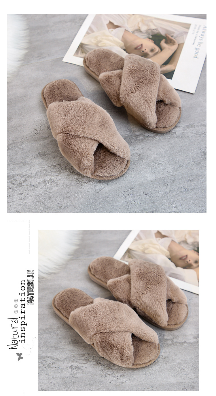 women s new plush slippers  NSPE13421