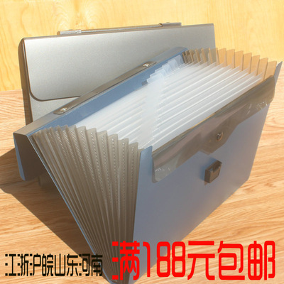 Effective 5648 Expanding Office 13 grid A4 High-capacity Pencil case Design student data storage box Special Offer