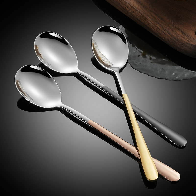 direct deal Stainless steel Korean student travel portable tableware 304 Stainless steel spoon